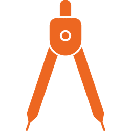 icone compas geometre flaticon DinosoftLabs orange