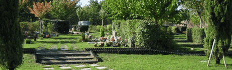 Dalle jardinet pour créer une tombe paysagère ou entourage pour y installer 
 un jardin japonais avec gravillons blancs