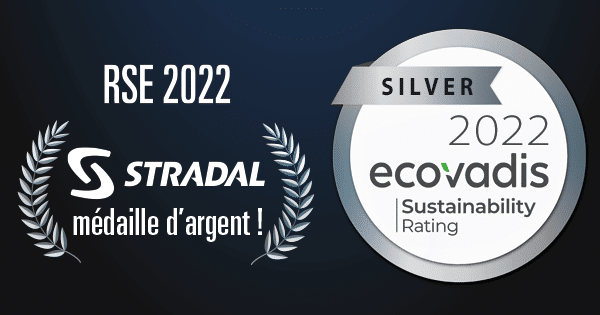 Stradal médaille d'argent RSE 2022 par Ecovadis